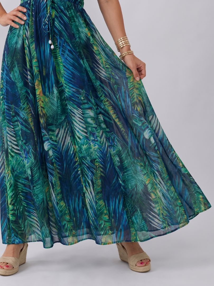 Marina Empire Waist Midi Dress - detail view