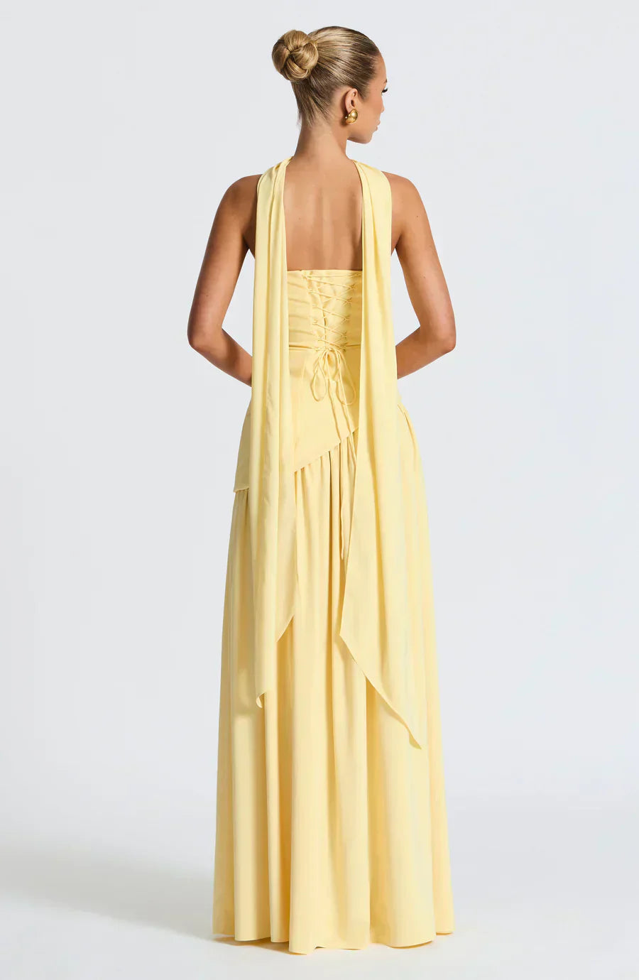 Feathorne Women's Ivy Strapless Maxi Dress - back view