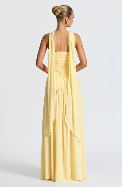 Feathorne Women's Ivy Strapless Maxi Dress - back view