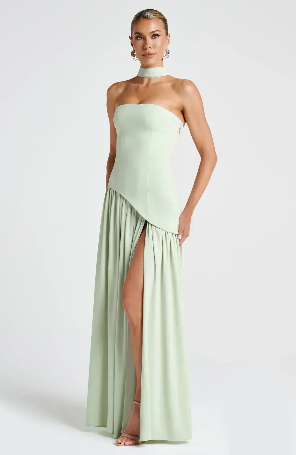 Feathorne Women's Ivy Strapless Maxi Dress - alternate front angle