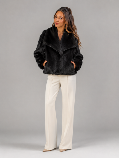Adeline Faux Fur Jacket - alternate colour