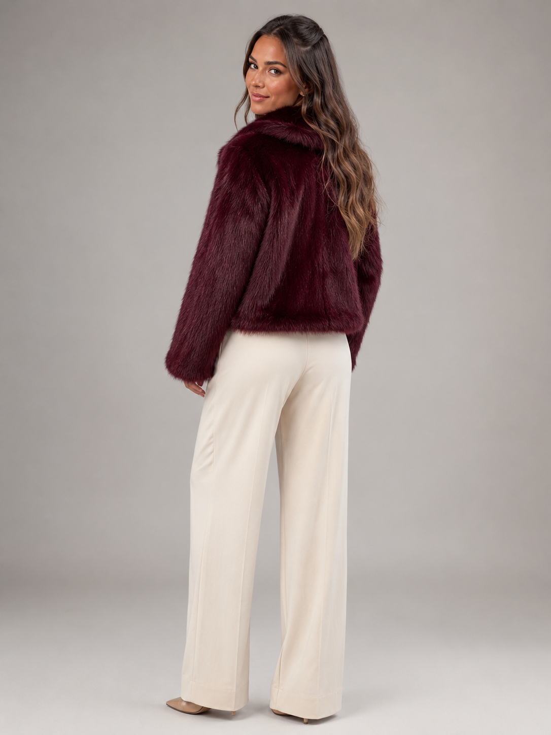 Adeline Faux Fur Jacket - styled look