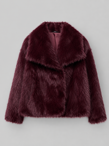 Adeline Faux Fur Jacket - side view