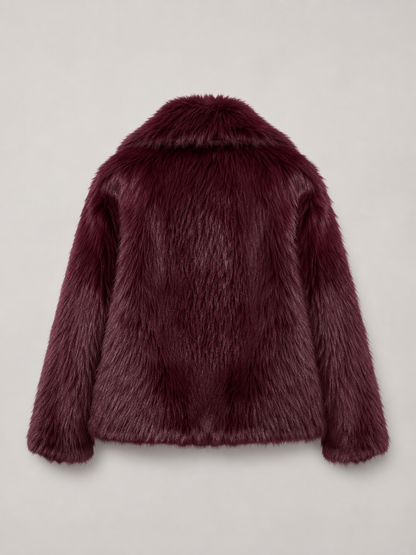 Adeline Faux Fur Jacket - back view