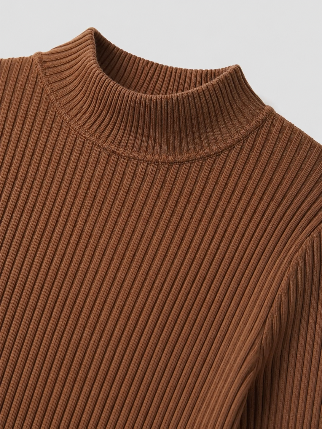 Astrid Mock Neck Knit Top - styled view