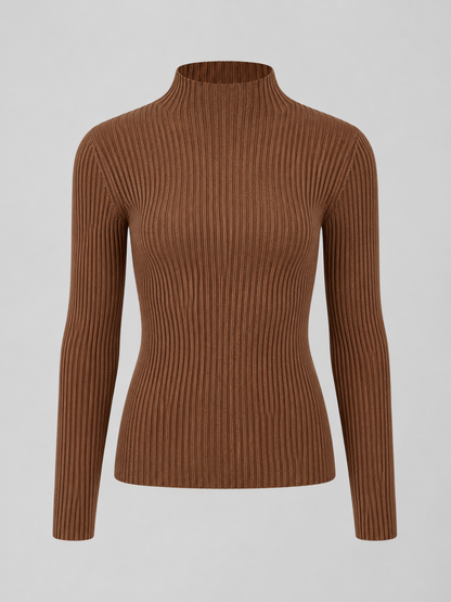 Astrid Mock Neck Knit Top - side view