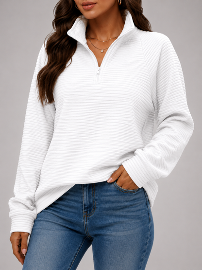 Blythe Half-Zip Knit Pullover - cuff detail