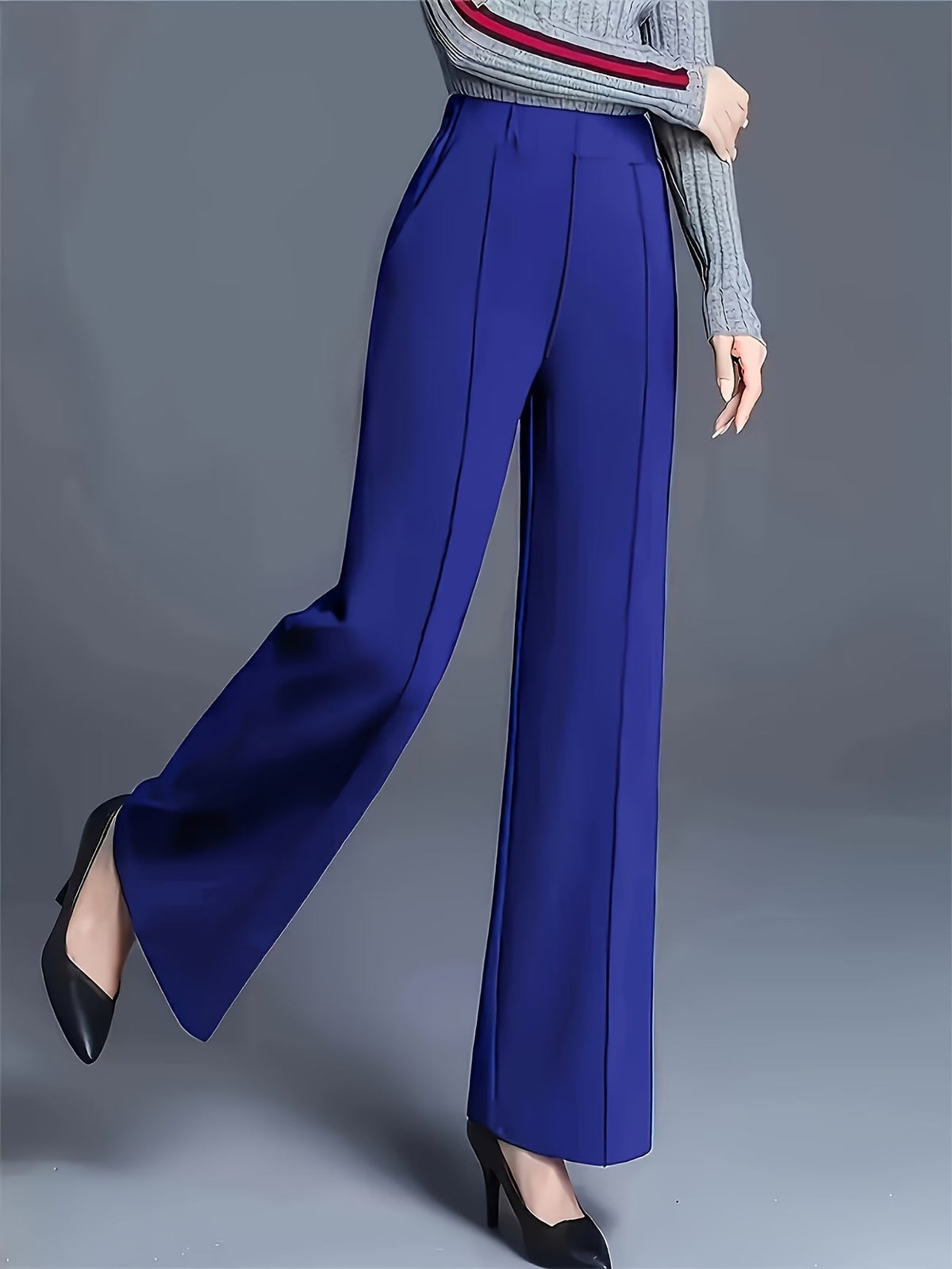 Charlotte High-Waisted Trousers - styled view