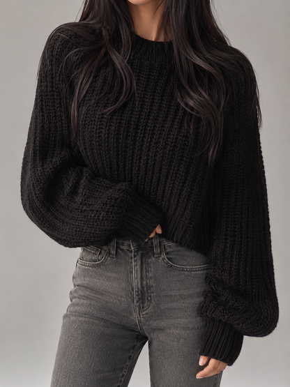 Greta Chunky Knit Sweater - front view