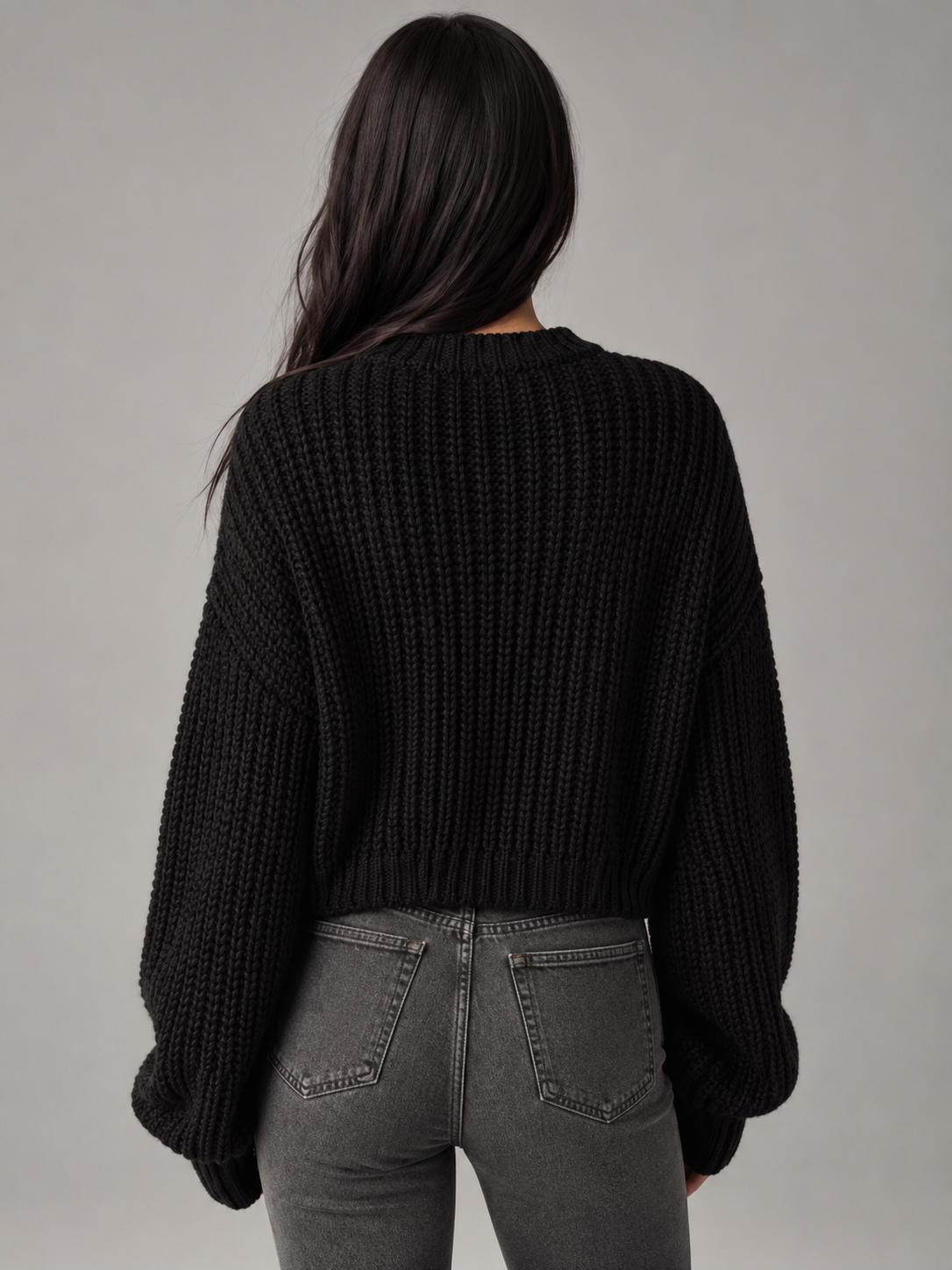Greta Chunky Knit Sweater - detail view