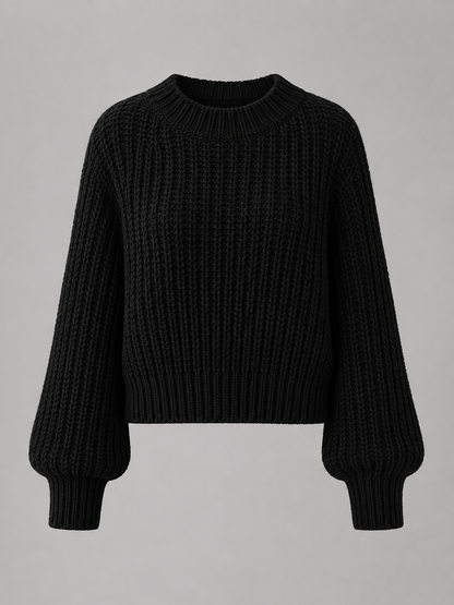 Greta Chunky Knit Sweater - side view