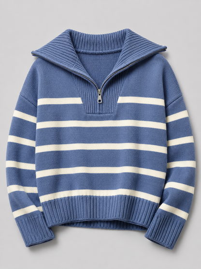 Harriet Half-Zip Knit Sweater - colourway 4