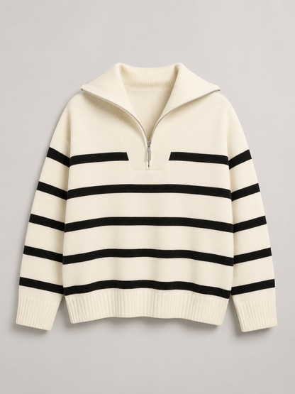 Harriet Half-Zip Knit Sweater - colourway 2