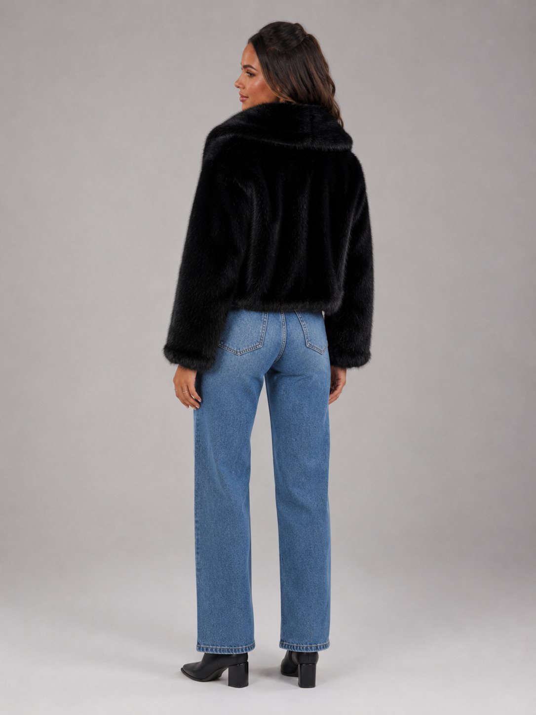 Imogen Faux Fur Jacket - detail view