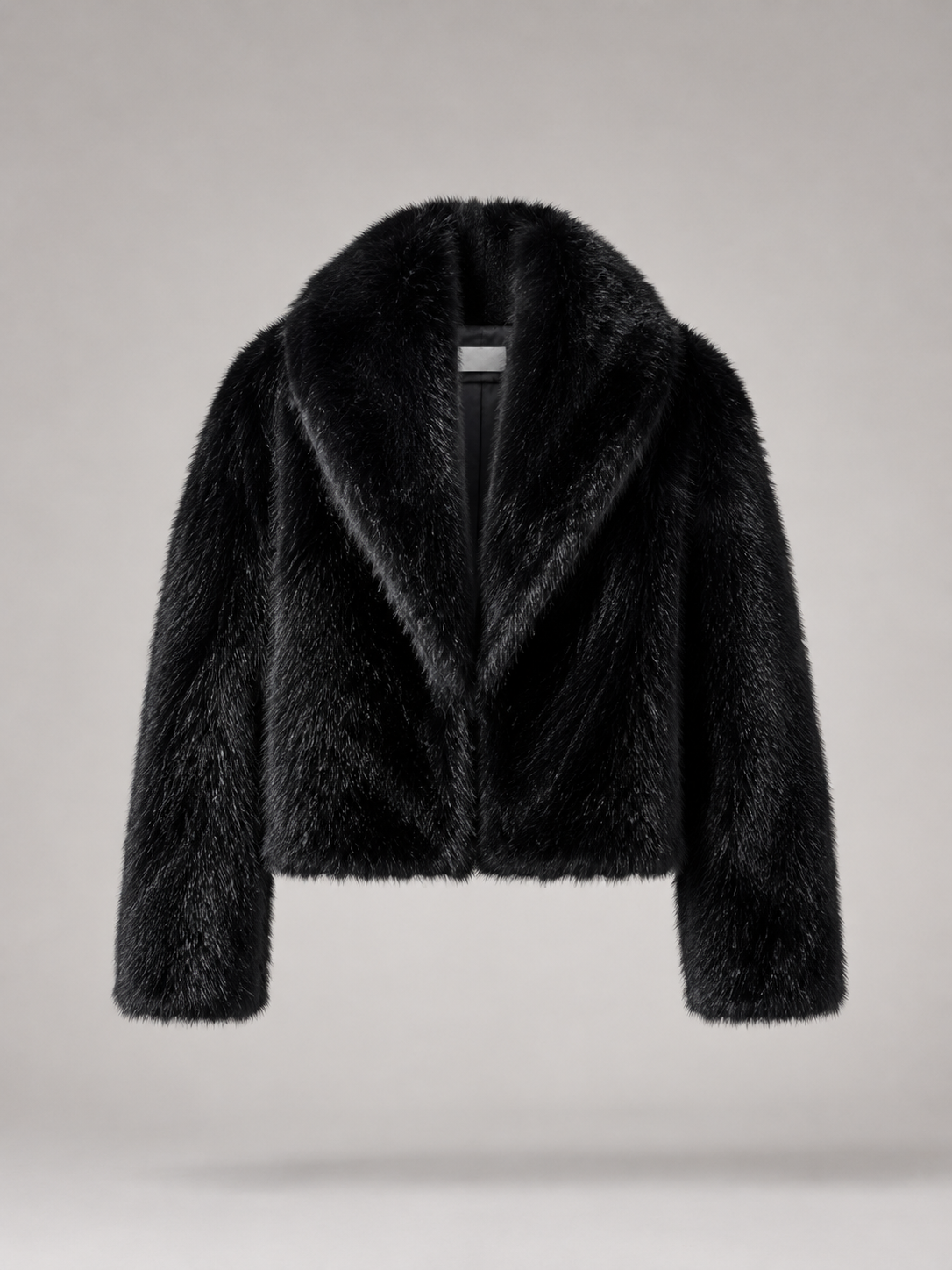 Imogen Faux Fur Jacket - collar detail