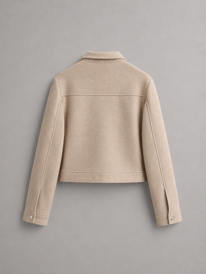 Ines Faux Leather Utility Jacket - styled look