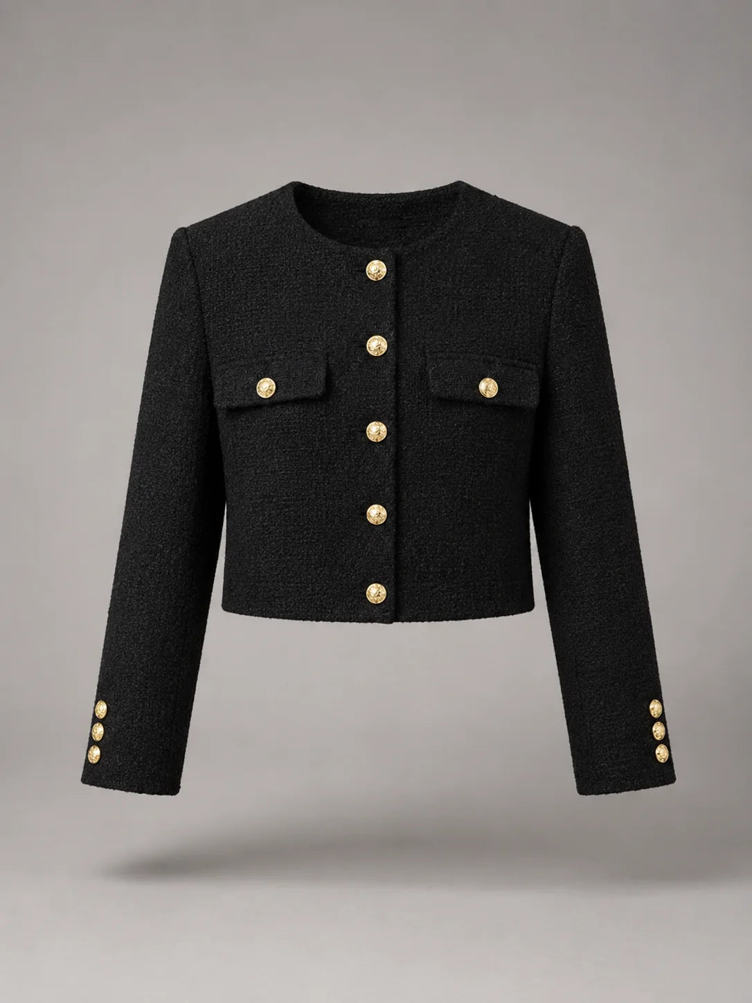 Women's Tweed Cropped Jacket Marielle – Effortless Layering Style