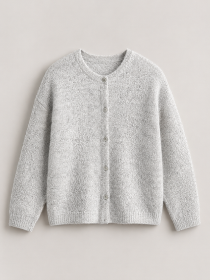 Marnie Fuzzy Knit Cardigan - back view