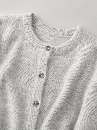 Marnie Fuzzy Knit Cardigan - fabric detail