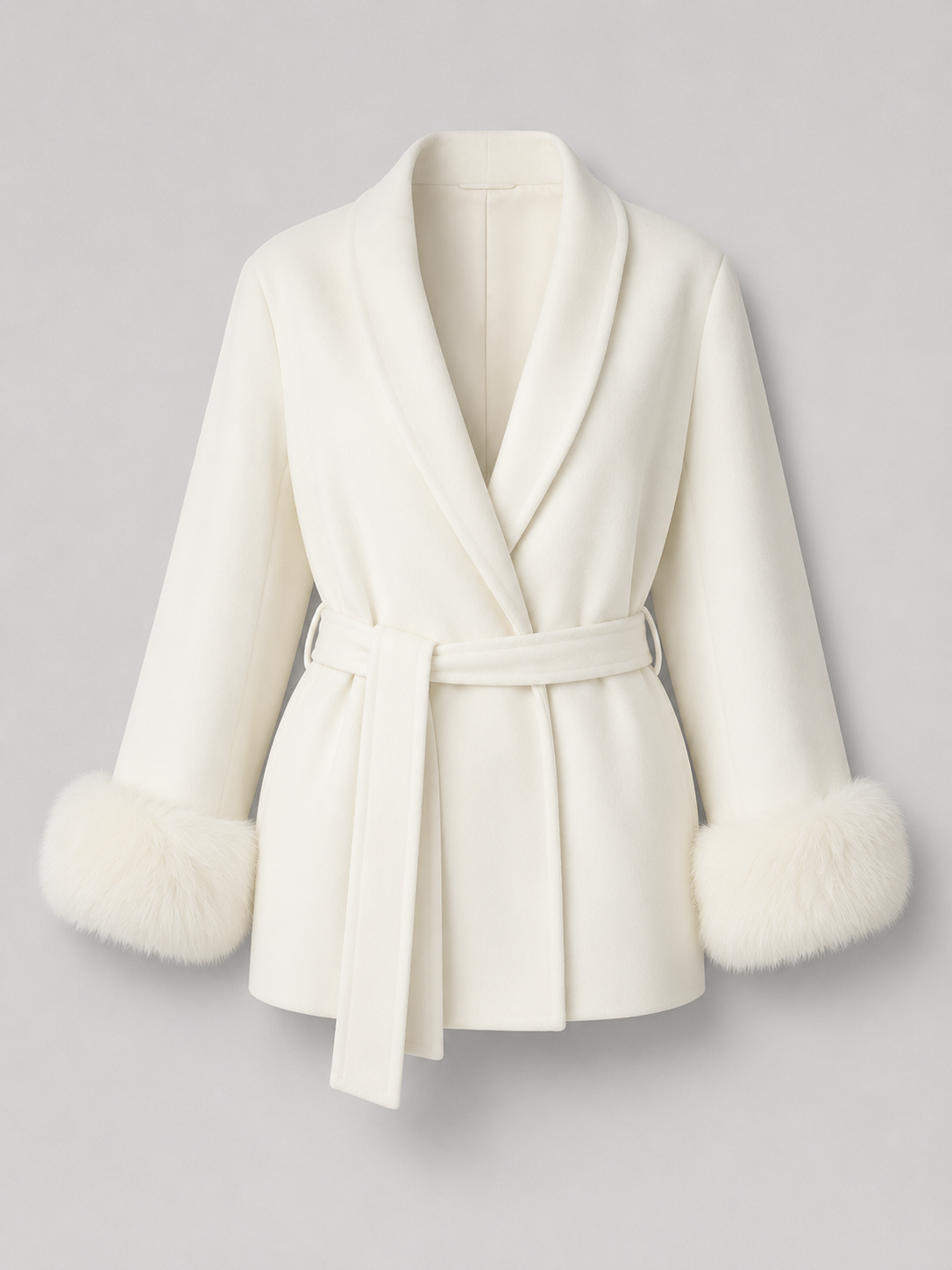 Odile Faux Fur Cuff Coat - colourway 5