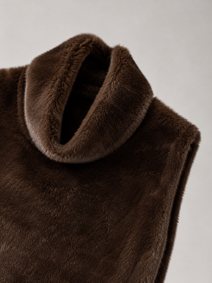 Saskia Faux Fur Vest - styled look