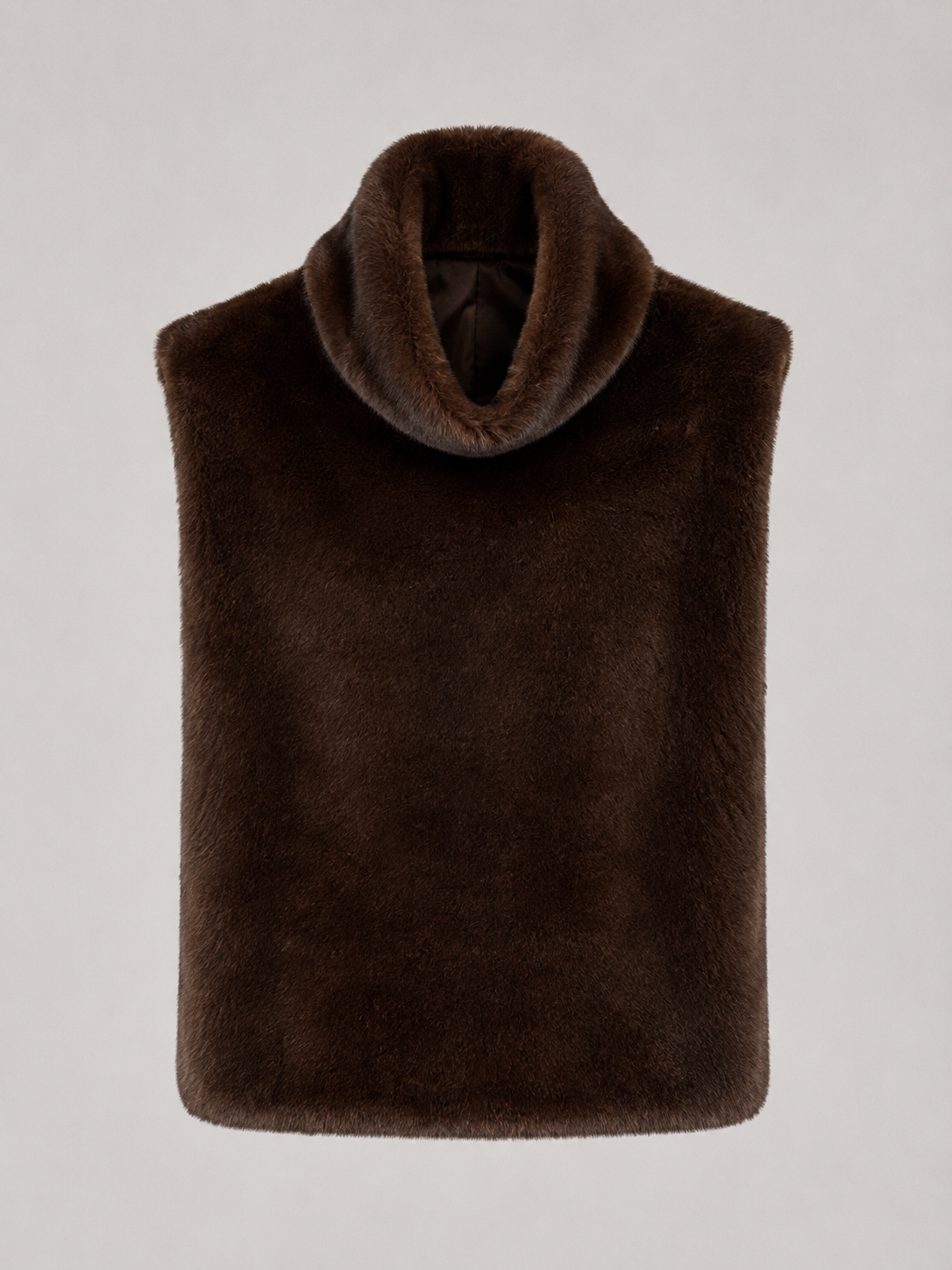 Saskia Faux Fur Vest - side view