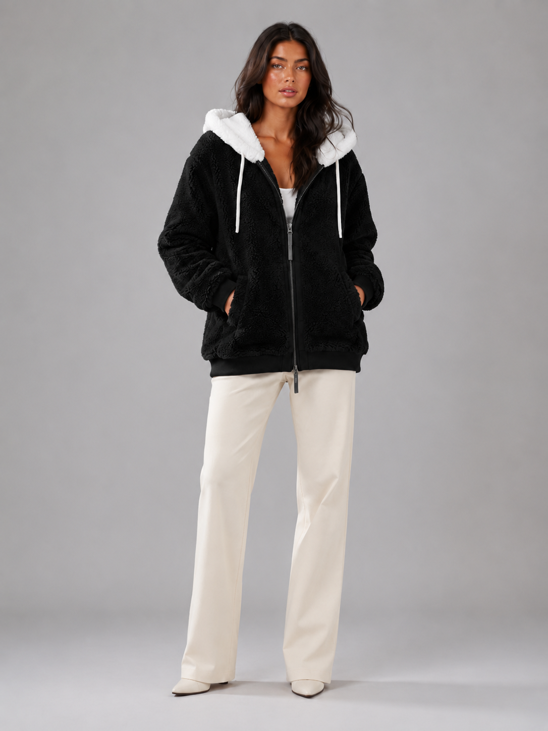 Sylvie Sherpa Fleece Jacket - colourway 1