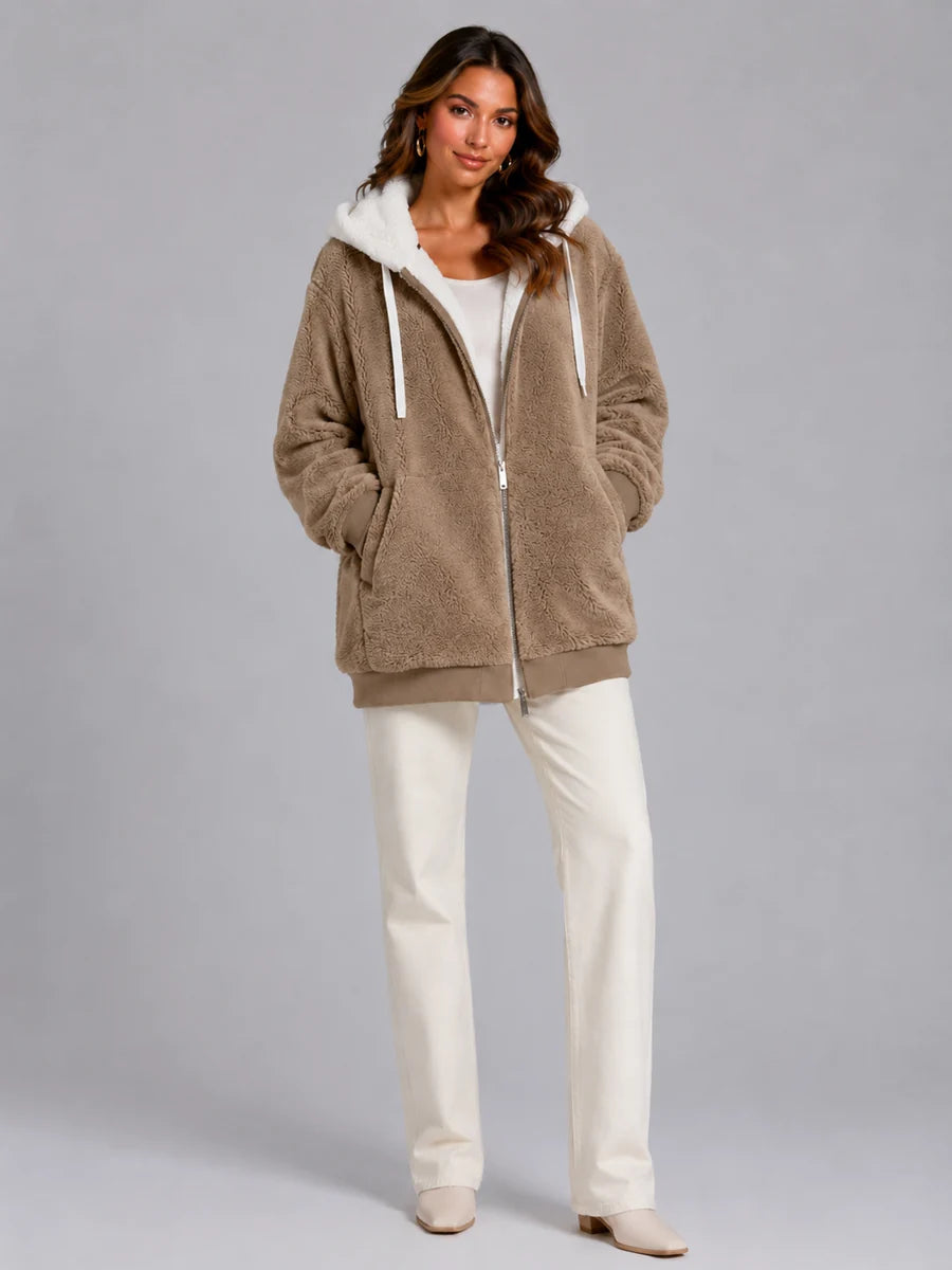 Sylvie | Layered for Cosy Comfort – Sherpa Fleece Jacket
