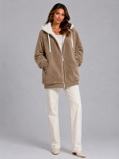 Sylvie | Layered for Cosy Comfort – Sherpa Fleece Jacket