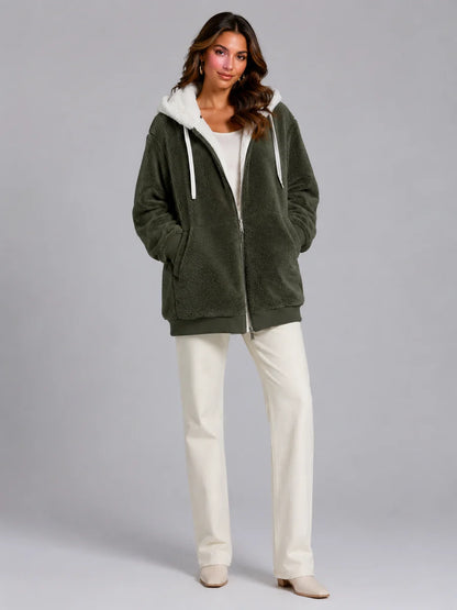 Sylvie | Layered for Cosy Comfort – Sherpa Fleece Jacket