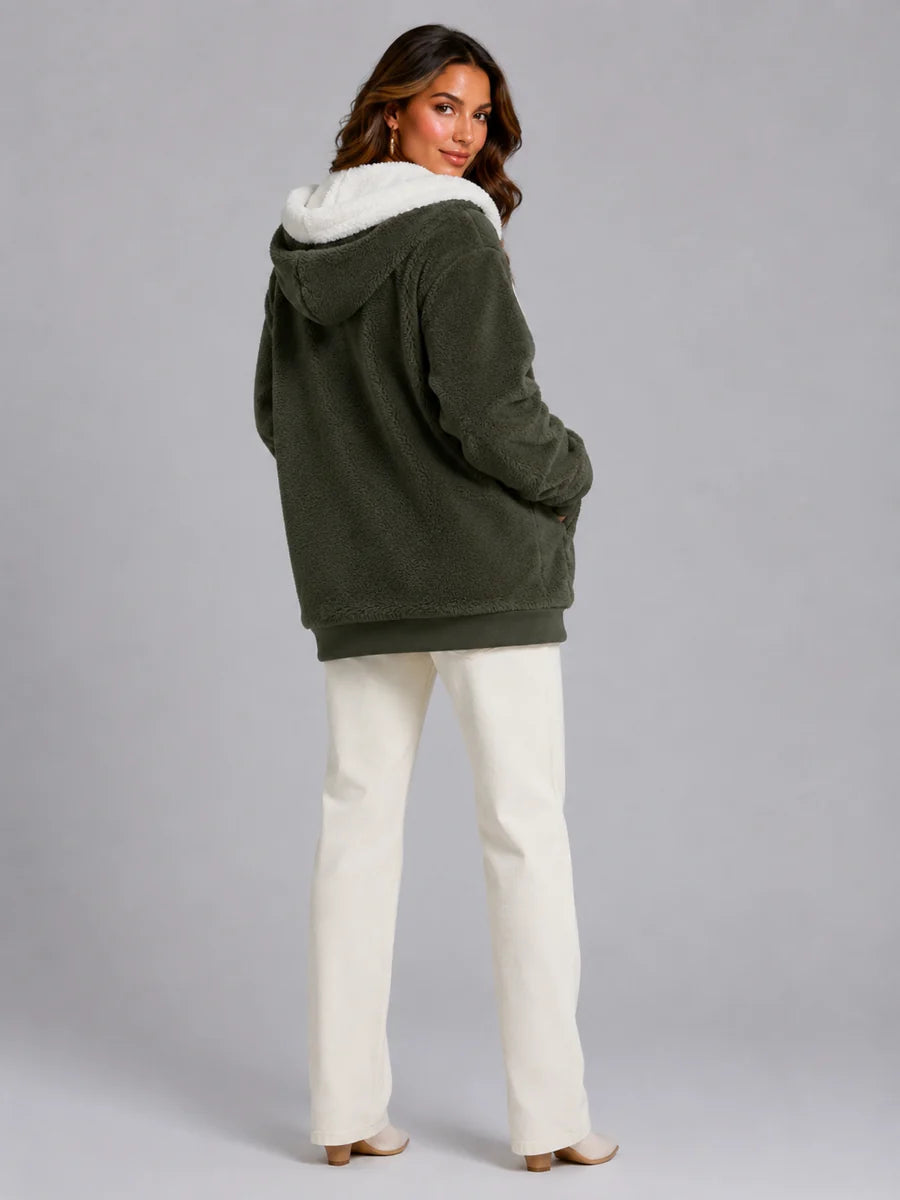 Sylvie | Layered for Cosy Comfort – Sherpa Fleece Jacket