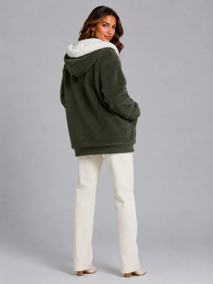 Sylvie | Layered for Cosy Comfort – Sherpa Fleece Jacket
