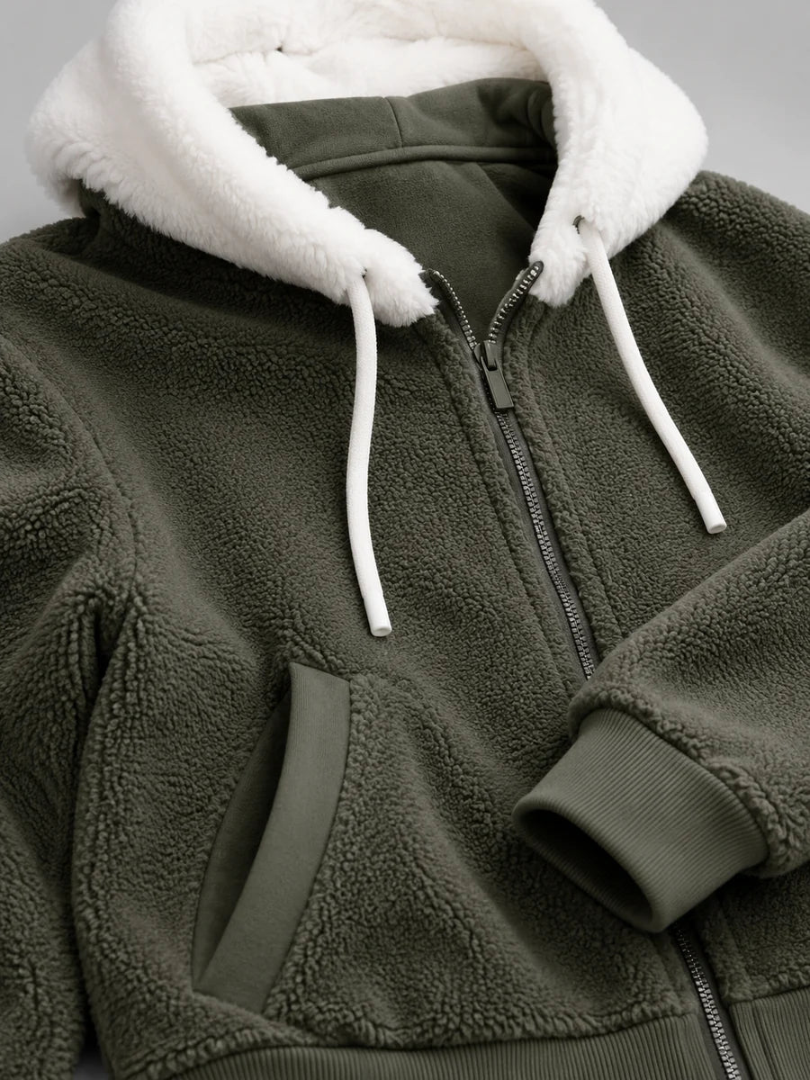 Sylvie | Layered for Cosy Comfort – Sherpa Fleece Jacket