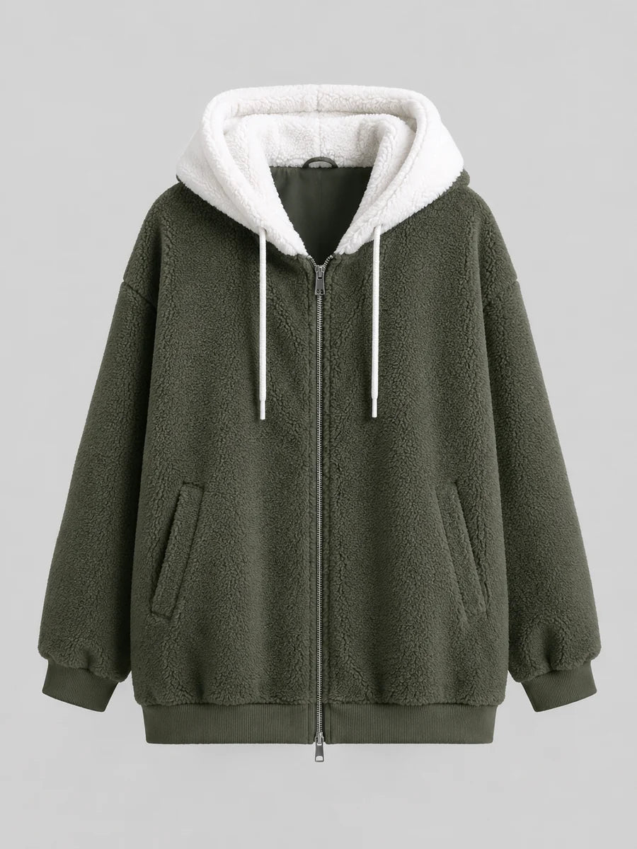 Sylvie | Layered for Cosy Comfort – Sherpa Fleece Jacket