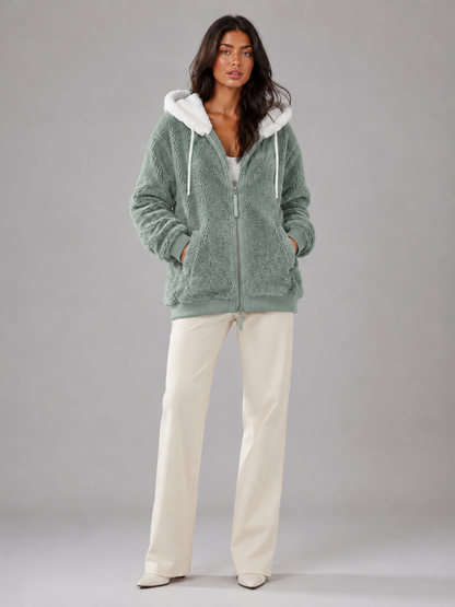 Sylvie Sherpa Fleece Jacket - detail view
