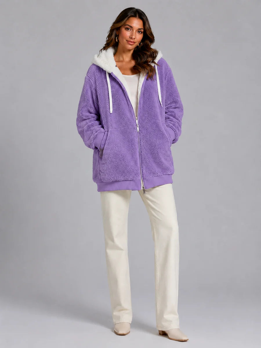 Sylvie | Layered for Cosy Comfort – Sherpa Fleece Jacket