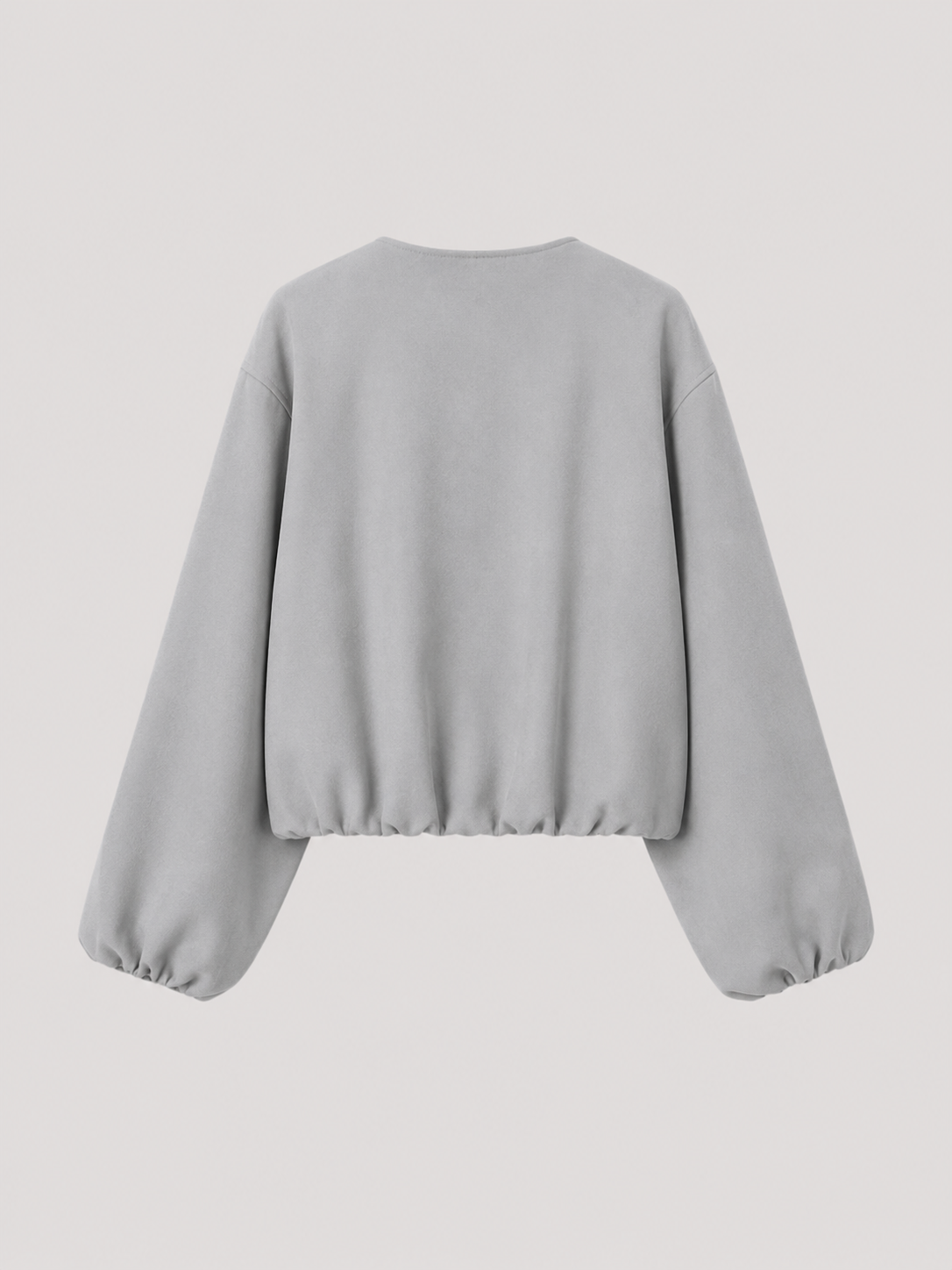 Verity Cropped Bomber Jacket - styled view