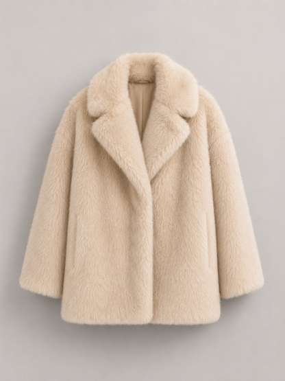 Winona Faux Fur Coat - texture detail