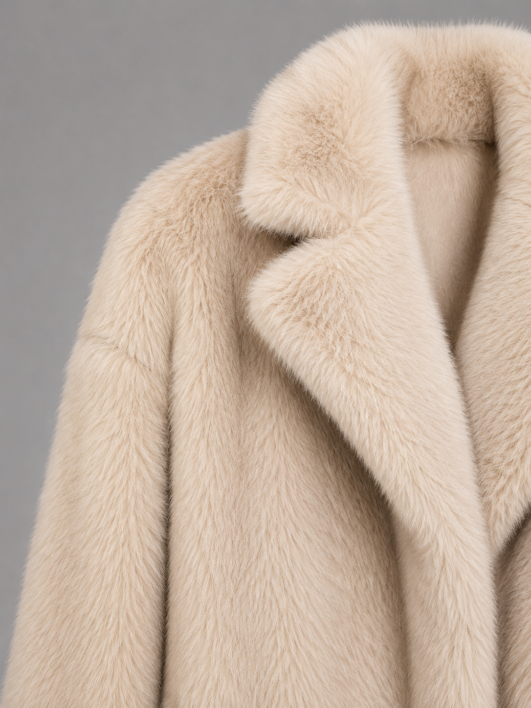 Winona Faux Fur Coat - side view