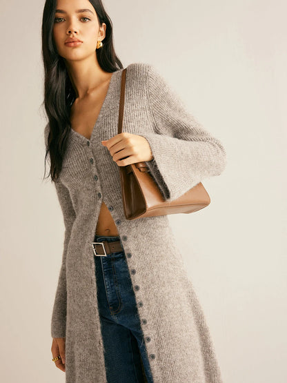 Women's Wool Blend Cardigan Wren – Cooler Days Comfort
