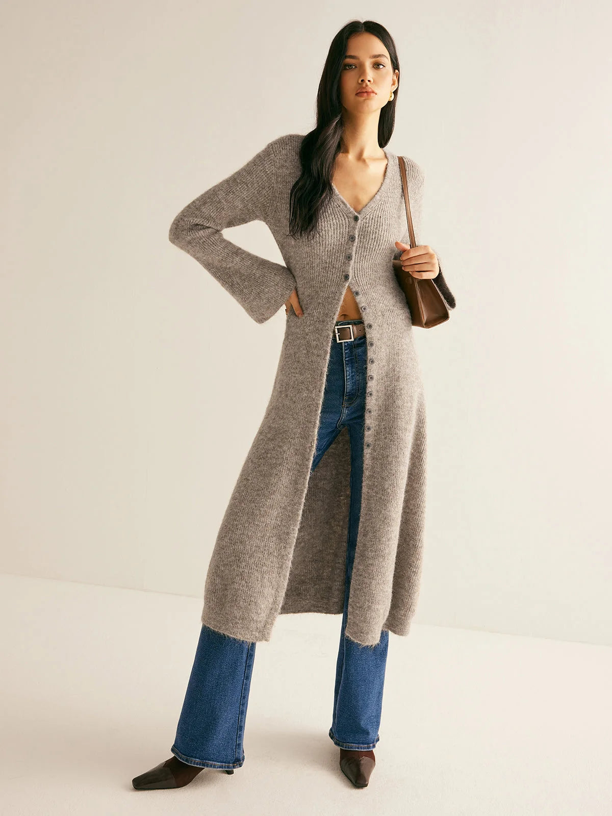 Women's Wool Blend Cardigan Wren – Cooler Days Comfort