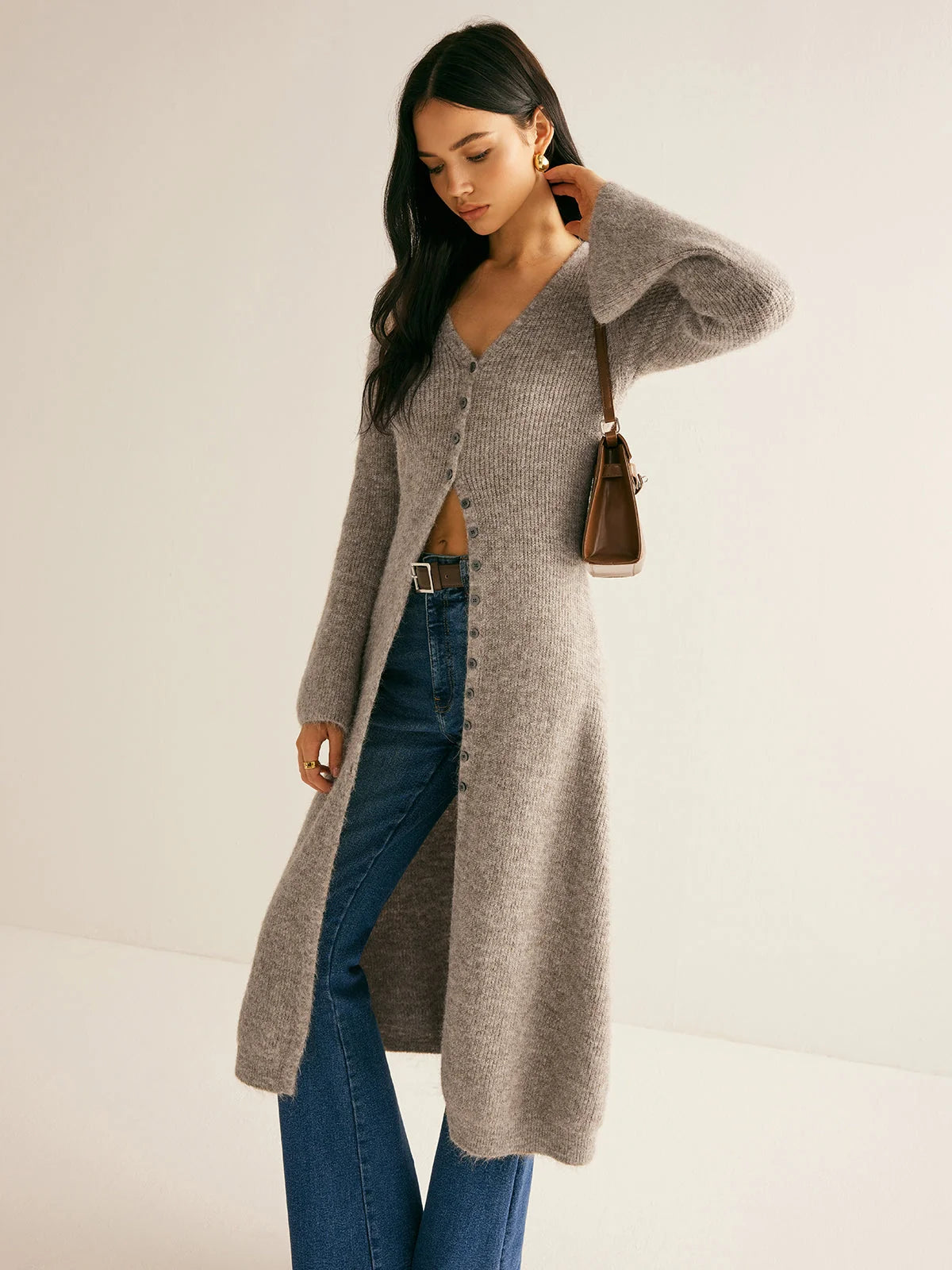 Women's Wool Blend Cardigan Wren – Cooler Days Comfort