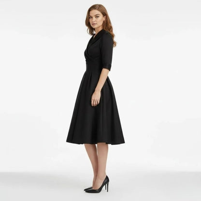 Vivienne Wrap Midi Dress - detail view