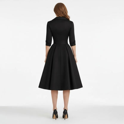 Vivienne Wrap Midi Dress - styled view