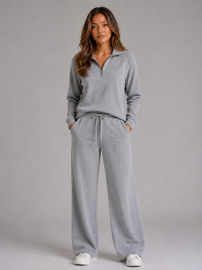 Feathorne Women's Marguerite Cream Lounge Set - styled view