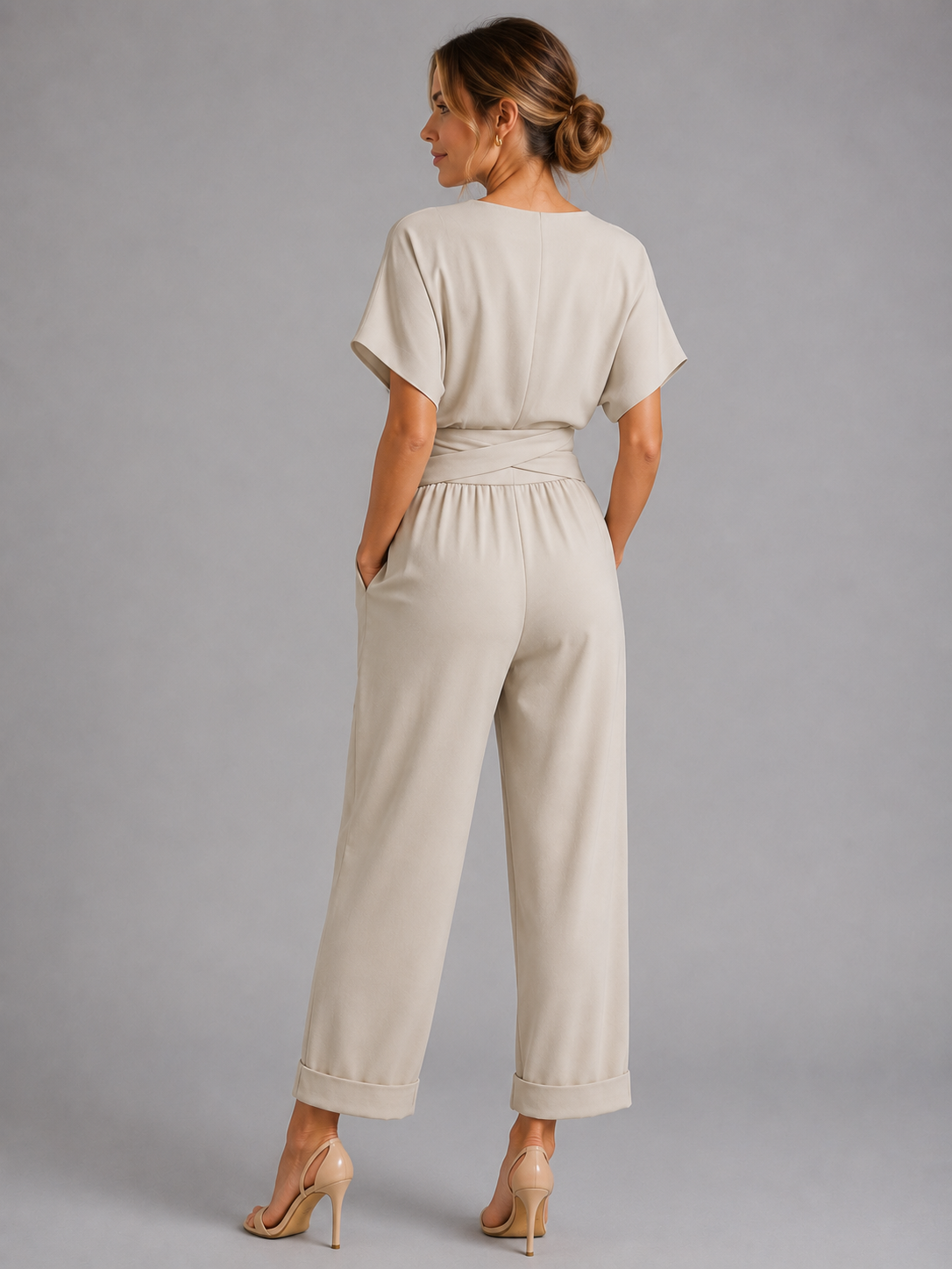 Women's Co-Ord Set Charlotte (with Wrap Front) by Feathorne - back