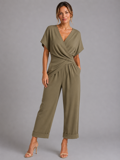 Women's Co-Ord Set Charlotte (with Wrap Front) by Feathorne - front