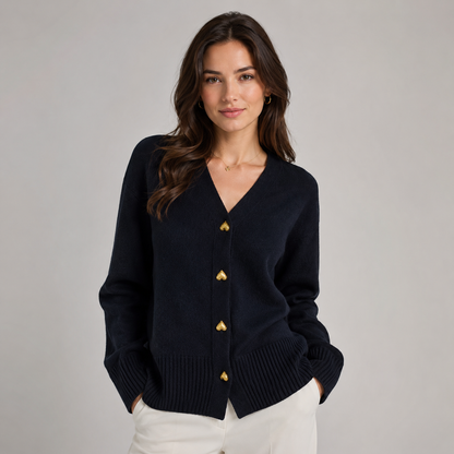 Feathorne Women's Crew Neck Button-Front Knit Cardigan - view 2