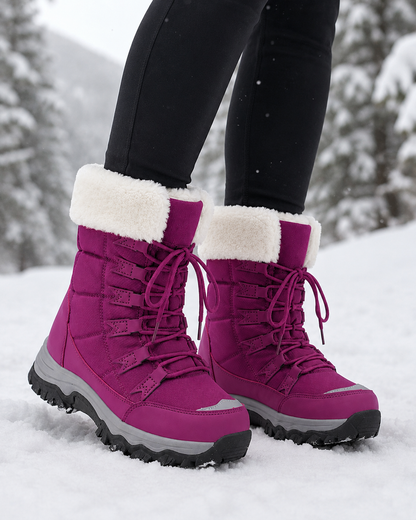 Feathorne Women's Fur-Lined Lace-Up Snow Boots - view 3