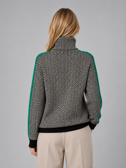 Feathorne Women's Herringbone Turtleneck Jumper - view 5
